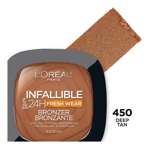 Infallible Up to 24H Fresh Wear Soft Matte Bronzer - 450 Deep Tan L’Oréal Paris