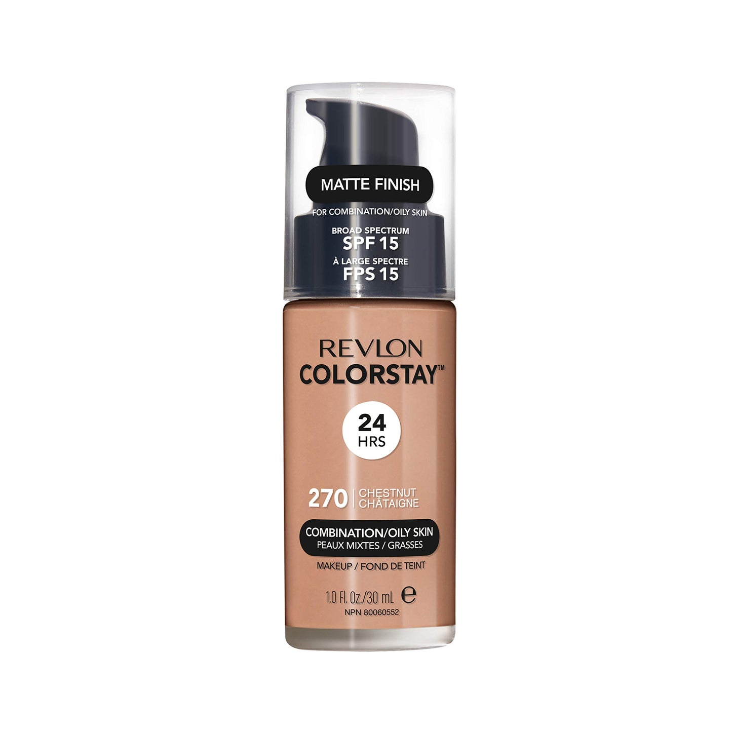 Revlon ColorStay para piel mixta/grasa CHESTNUT - Makeup Cuernavaca