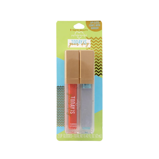 Taste Beauty Línea Eléctrica - Paquete de 2 Brillos de Labios (0.35 oz)